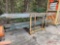 METAL RACK WITH CONSTRUCTION SIGN POST