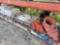CONTENTS OF THREE SHELVES, CONCRETE WATER VALVE MARKERS, ALUMINUM STEPS, METAL DOORS, METAL WATER VA