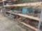 CONTENTS OF TWO SHELVES, WATER METER BOX, VARIOUS METAL PIPE FITTINS, METAL VALVE, AND ELECTRICAL BO