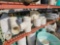 CONTENTS OF SHELF, VARIOUS PLASTIC AND PVC PIPE FITTINGS