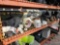 CONTENTS OF SHELF, VARIOUS PLASTIC AND PVC PIPE FITTINGS