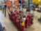 ROLLING SHOP CART WITH MULTIPLE FIRE EXTINGUISHERS