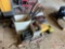 CONTENTS OF PALLET GOLF CLUBS, TOOLS, FISHING POLES