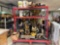 ROLLING SHOP CART WITH ENGINES AND MULTIPLE ENGINE PARTS