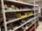 CONTENTS OF 5 SHELVES VARIOUS SCREWS, NAILS, BOLTS, AND HARDWARE