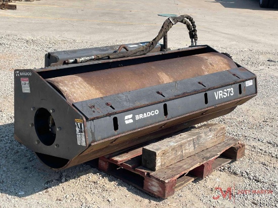 BRADCO VRS73 SKID STEER QUICK ATTACH SMOOTH DRUM ROLLER