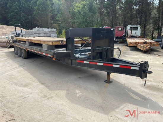SHOPMADE TRI AXLE 10 TON 25' EQUIPMENT TRAILER