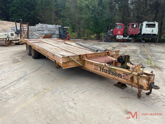 1995 HUDSON T/A 15 TON 25' EQUIPMENT TRAILER