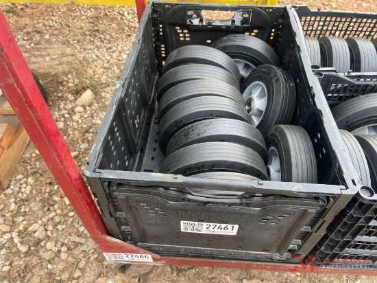 CRATE OF DOLLY WHEELS