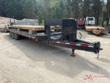 SHOPMADE TRI AXLE 10 TON 25' EQUIPMENT TRAILER