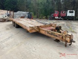 1995 HUDSON T/A 15 TON 25' EQUIPMENT TRAILER