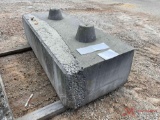 (1) 6' X 2 1/2' CONCRETE BARRIER