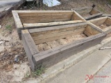 (4) WOODEN PLANTER BOXES