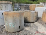4' X 4' CONCRETE RISER, 7' X 4' CONCRETE RISER, AND 6' X 6' CONCRETE BASE