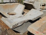 CONCRETE CULVERT ENTRANCE/EXIT WITH 2 1/2' HOLE