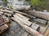 (9) VARIOUS LENGTH OAK LOGS