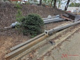 (9) VARIOUS METAL & ALUMINUM LIGHT POLES