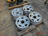 (4) ALUMINUM WHEELS