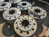 (4) ALUMINUM TRUCK WHEELS