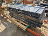 (5) METAL PALLETS