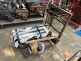 ROLLING SHOP CART AND ENGINE PARTS
