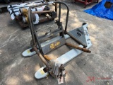 ROUGHNECK PALLET JACK (MISSING HANDLE) AND A NAPA FLEET TIRE JACK