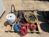 CONTENTS OF PALLET, AIR HOSES, AIR LINES, ELECTRICAL PIGTAILS