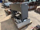 CONTENTS OF PALLET, ALUMINUM TRUCK STEP, ROLLING SHOP CART, EQUIPMENT SEAT, TRUCK EXHAUST STACK