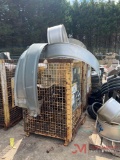 METAL CRATE OF METAL PIPE FITTINGS