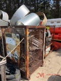METAL CRATE OF METAL PIPE FITTINGS