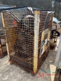 METAL CRATE OF METAL PIPE FITTINGS