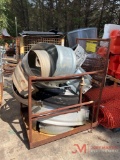 MAN BASKET WITH METAL PIPE FITTINGS
