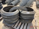 PALLET OF RUBBER SAFETY BARREL BASES
