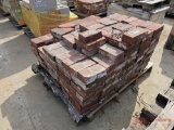 PALLET OF RED BRICK PAVERS