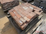 PALLET OF RED BRICK PAVERS