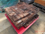 PALLET OF RED BRICK PAVERS