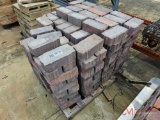 PALLET OF RED BRICK PAVERS