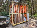 VARIOUS CONSTRUCTION SIGNS AND POSTS