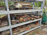 CONTENTS OF THREE SHELVES, VARIOUS METAL WATER VALVE PIPE AND FITTINGS