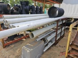METAL RACK WITH VARIOUS PVC PIPE