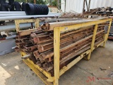 METAL RACK WITH METAL CONCRETE FRAMING MATERIAL