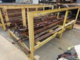 METAL RACK WITH METAL CONCRETE FRAMING MATERIAL