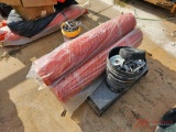CONTENTS OF PALLET, MESH SAFETY NETTING, FENCE HARDWARE