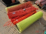 PALLET OF VARIOUS MESH SAFETY FENCE