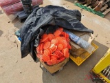 CONTENTS OF PALLET, METAL POULTRY NETTING, VARIOUS TARPS