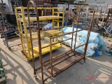 (1) ROLLING METAL RACK & (1) NON ROLLING METAL RACK