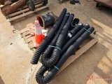 CONTENTS OF PALLET, CORRUGATED PIPE, METAL PIPE COUPLER, AND SAFETY CONE
