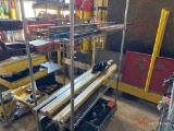 ROLLING CART WITH VARIOUS GRADE STICKS AND LEVELS