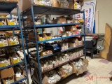 ROLLING SHELF OF VARIOUS PVC FITTINGS