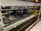 CONTENTS OF 2 SHELVES VARIOUS TRUCK AND TRAILER PARTS, AIR BAGS, EQUIPMENT DOOR